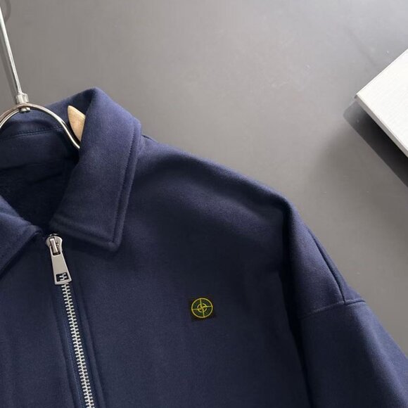 Stone Island Collared Zip-Up Jacket - Picture 3 of 8